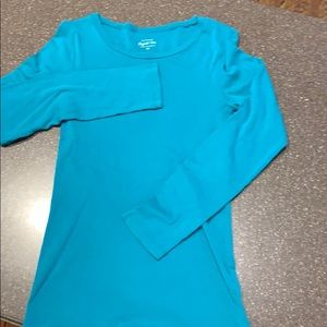 Jcrew long sleeve T-shirt, teal.